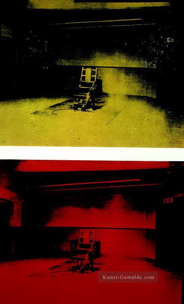 Elektrischer Stuhl Andy Warhol Ölgemälde